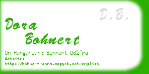 dora bohnert business card